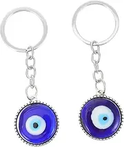 [WRITWAA] Evil Eye Hanging Keyring Keychain Organizer Big Clips Muslim Style Key Tags Random Style