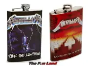 New Metallica Master of Puppets Ride The Lightning 8 oz. Stainless Steel Flask