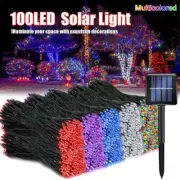 100 LED Solar Patio String Lights 8 Modes Solar String Lights Outdoor Waterproof