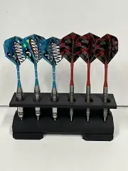 Steel/Soft Tip Freestanding Dart Holder, Holds And Displays 6 Darts