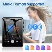 New MP3 Player Bluetooth 5.4 Full Touch Screen with Line-in Speaker and FM Radio