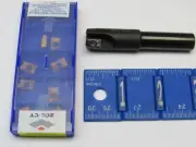 GLANZE 5/8" 2-FLUTE INDEXABLE END MILL WITH ZCC APKT-100304-APF MILLING INSERTS