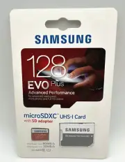 Samsung EVO Plus 128GB Class 10 MicroSDXC Memory Card