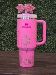 2024 Stanley Cup 40oz Scooby Doo Pink Gift Quencher H2.0 Stanley Tumbler Double