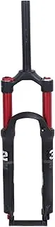 XIASABA 26in Mountain Bike Front Fork Air Suspension Shock Absorber Straight Tube Manual Lockout Silent Ride High Strength Aluminum Alloy Suitable for Various Venues