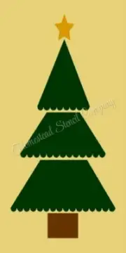 REUSABLE STENCIL 9338 8"X18" CHRISTMAS TREE - MYLAR SIGN STENCILS