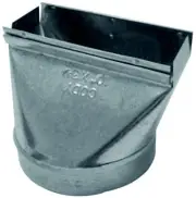 Cody Company 20132107 10"x3-1/4"x7" Galvanized Steel Straight Boot