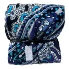 Vera Bradley Deep Night Paisley Plush Throw Blanket