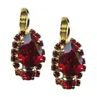 Mariana Earrings Stunning Siam Austrian Crystals My Treasures Coll.