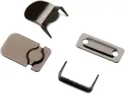4 Set Hook and Eye No Sew Closures Clothing Fasteners Waistband Hook and Bar Clo