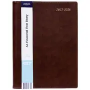 J.Burrows A4 Day to Page Executive FY25/26 Diary Tan