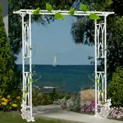 FIN Stereoscopic Garden Arch Arbor Arbour Metal Wedding Arch Outdoor Pergola Trellis