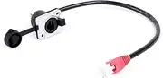 CAT5 8P8C RJ45 Cable Male to Female D-Type Panel Mount Ethernet Network 8 Pin Straight Extension Indoor Cable(Red,50M)