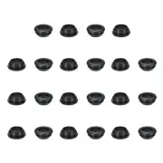 22 Pcs 11/16"(14mm) ID., 9/16"(17mm)Drill Hole Silicone Rubber Grommets, Black