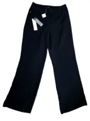 Banana Republic Camden Fit Pants Women's Size 2 Black Rayon Mid Rise Wide Leg