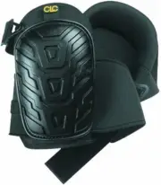 Black Knee Pads With High Density Foam And Durable 600D Polyester Fabric