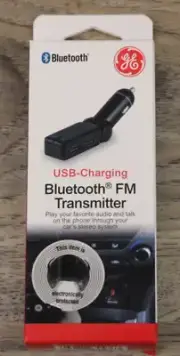 NEW GE Car Audio Bluetooth FM Transmitter #79476