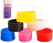 6Pcs/Pack Badminton Racket Handle Grip Ring, Tennis Racquet Racket Fix Ring,Racket Band Overgrip Protector - Mix 6 Colors
