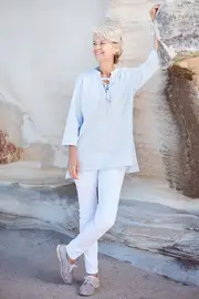 Natural Tie Tunic--NBIRD-31