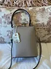 Alyssa Vegan Leather Crossbody Purse W/Jeweled Clasp Adjustable