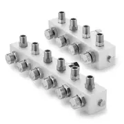 Manifold Airbrush Air Hose Splitter 1/8" BSP Taps