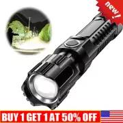 High Powered 12000000Lumens Super Bright Flashlight LED-Rechargeable Torch Lamps