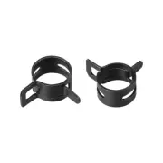 Steel Band Clamp 12mm Hose Tube Spring Clips Clamp Black Manganese Steel 30Pcs