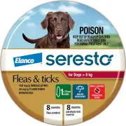 Seresto 2239488 Collar for Dogs over 8Kg, 1 Pack