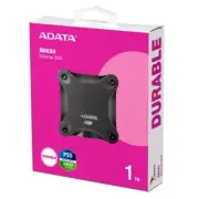 Adata SD620 1TB Black External Solid State Drive, Shock Resistance, USB3.2