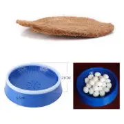 21cm Pigeon Supplies Plastic Dehumidification Bird Egg Basin Nest Bowl Grass Mat