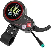 Electric Scooter Lcd Display and Thumb Throttle, 5 Pin 36v-48v Ebike Thumb Throttle Controller with Waterproof Speedometer Lcd Display Panel Tf-100 for Kugoo M4 Electric Bike Scooter Controller