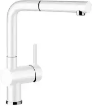 Blanco White 140° Swivel Spout Pull Out Mixer Tap LINUSSW 519369