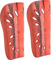 WOONEKY 1 Pair Soccer Shin Guards for Adults Breathable Protective Wear with Electroplated Insert Design Cushioning Calf Sleeves for Boys Youth Men for Football Games