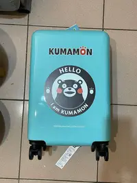 在飛比找Yahoo!奇摩拍賣優惠-熊本熊20吋行李箱 登機箱 Kumamon 水藍色 4輪 A