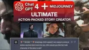 ChatGPT Midjourney Prompts Generator Action Story Creator AI Graphic Novel