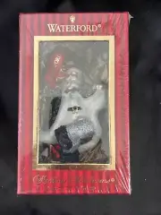WATERFORD CRYSTAL Santa Toasting Midnight Holiday Heirlooms Tree Ornaments XMAS