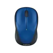 Logitech M235 Wireless Mouse Blue - Contoured Design Glossy Comfort Grip