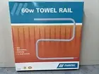 MARTEC 60W HEATED TOWEL RAIL TOWEL RACK WARMER DRYER WHITE WALL MOUNT KIT 240V