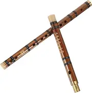 Kisangel Traditional Bamboo Flute for Students Antique Style Chinese Flute Beginner Friendly Instrument Lightweight Easy to Carry for Music Lovers