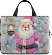 Laptop Case Sleeve Shockproof Computer Carrying Bag Santa Claus Laptop Bag Tote Lightweight Notebook Case Cover Traveling Briefcase Handle Bags for Travel Business 13inch