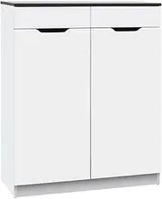 Artiss Shoe Cabinet Storage Rack High Gloss Organiser Cupboard White Footwear Solution Space Saving Stylish Contemporary Modern Functional Durable Sturdy Easy Assembly Multiple Shelves
