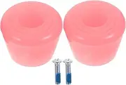 BCOATH 1set Double-Row Roller Skate Toe Stoppers Pu Brake Pads with Screw Easy Installation for Roller Skating Shoes Safe and Stable Skating Accessories Jelly Screws