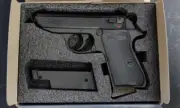 007's item Metal Slide PPK/S Spring Powered 6mm Toy by Acro Model