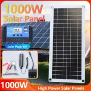 20W-1000W Solar Panel 12V Solar Cell 100A Controller Solar Panels Outdoor New