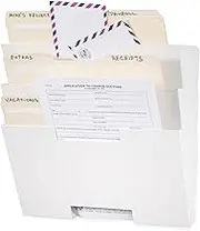 Wallniture Lisbon Wall File Holder Organizer for Office Storage, 3-Tier Mail and Magazine Holder Metal White