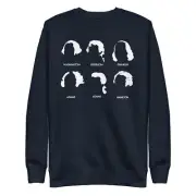 American Revolution sweatshirt White Washington Hamilton Jefferson Adams