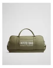 [Country Road] Heritage Zip Canvas Tote in Forest Green