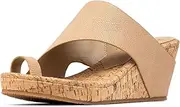 [Donald J Pliner] Women's Gyer Wedge Sandal, Sand/Platino, 5.5