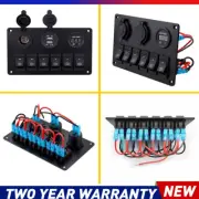6 Gang 12V Switch Panel Control ON-OFF Toggle LED Rocker For Car Marine Replace (for: Daihatsu)