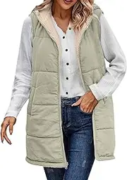 [Generic] Light Sleeve Solid Color Hooded Cotton Vest Reversible Slim Fit Cardigan Jacket Vest Top Striped Zip Sweatshirt